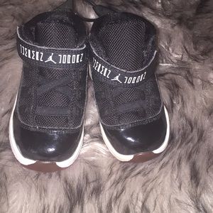 Black hard bottom Jordan’s